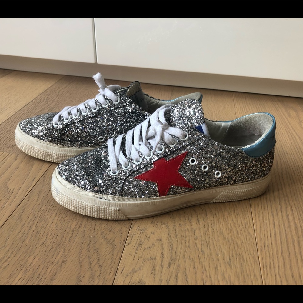 Glitter golden goose